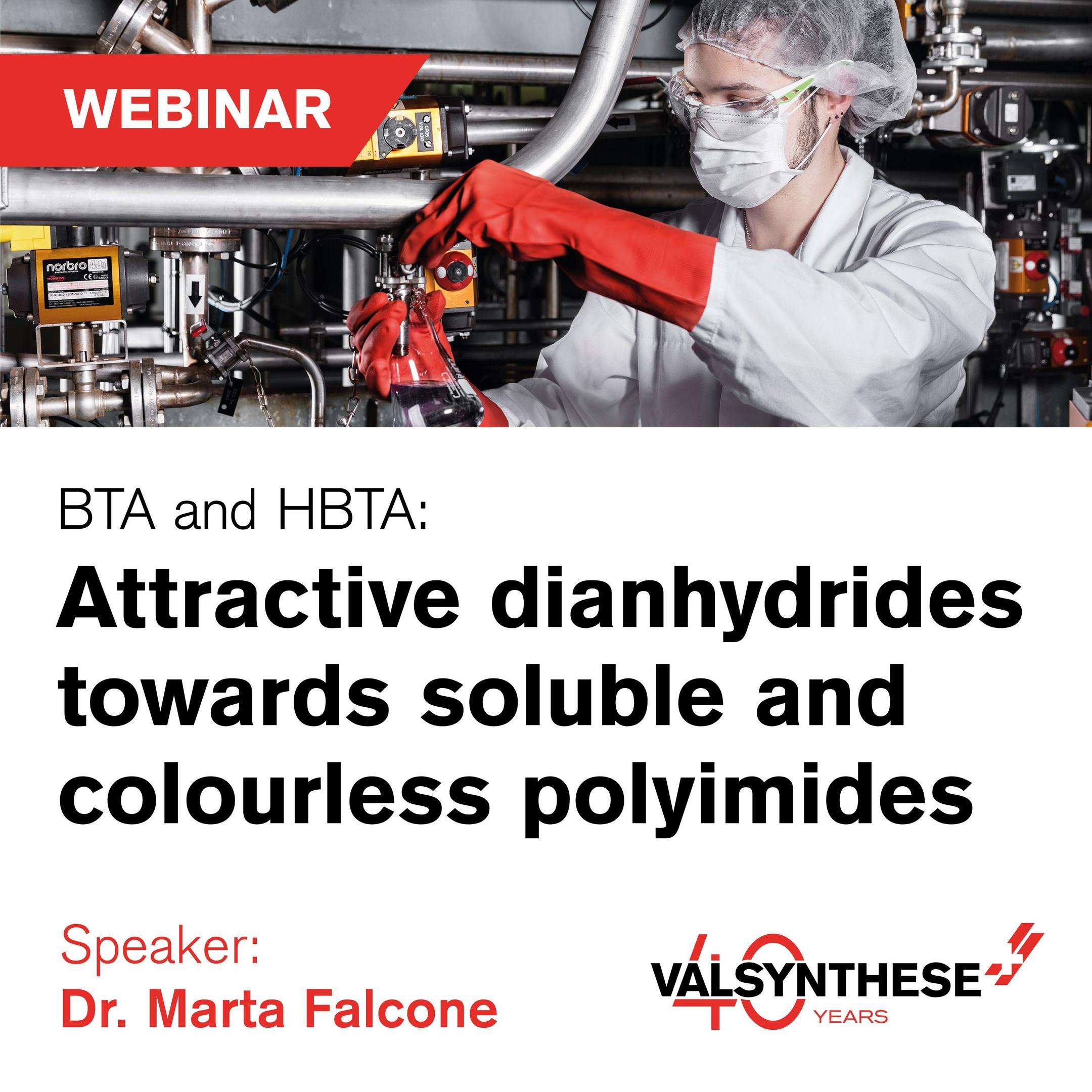 BTA and HBTA: Attractive dianhydrides towards soluble and colourless polyimides